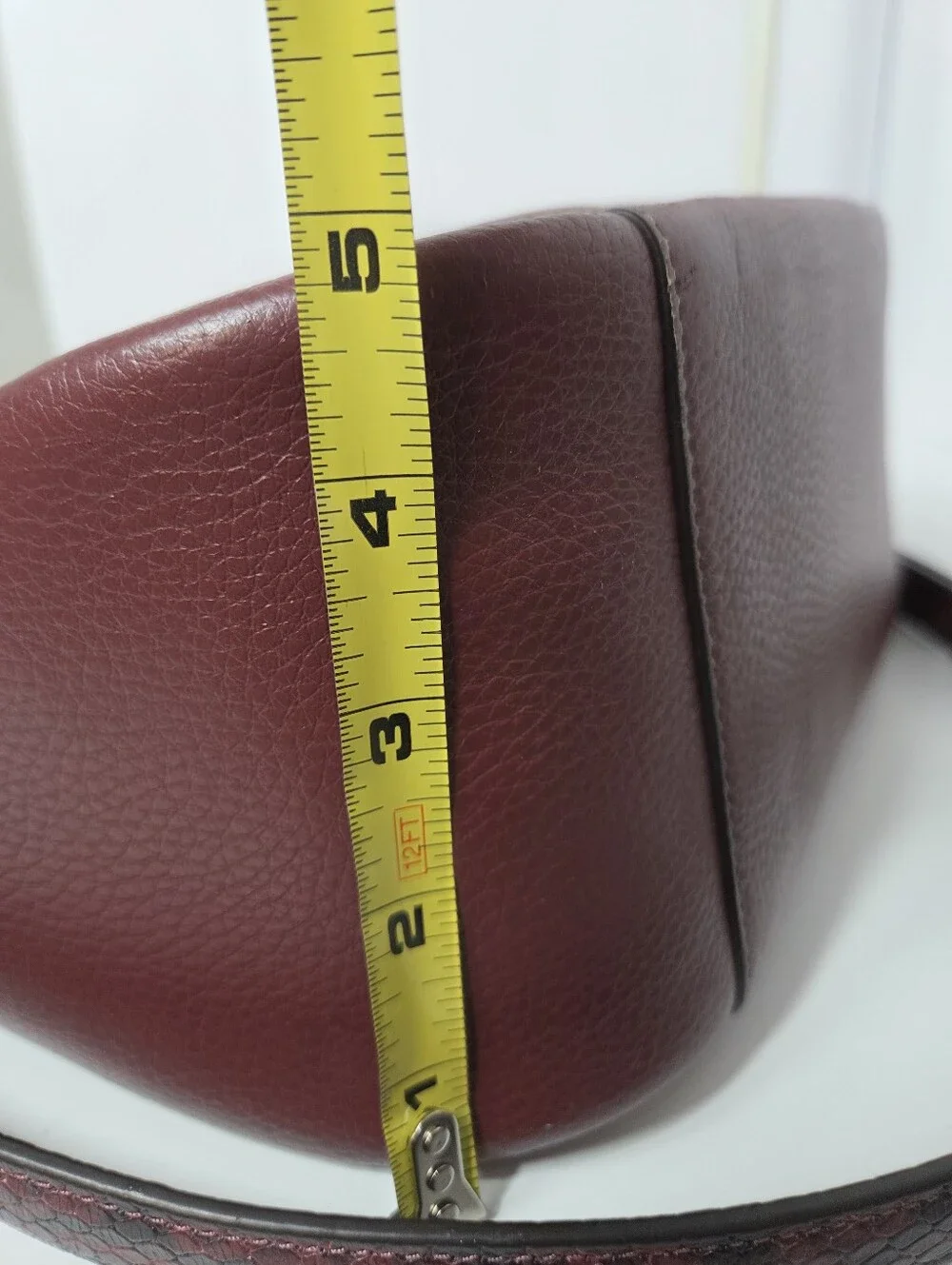 coach jules hobo burgundy wine leather hobo shoulder bag snake detail trim CC756
